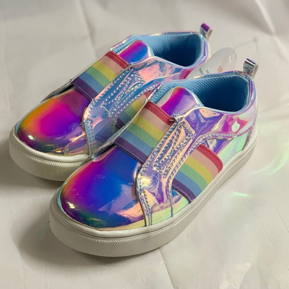 Wonder Nation Iridescent Shiny Toddler Casual Shoe - Picture 5 of 10